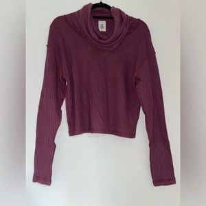 Free people plum long sleeve top